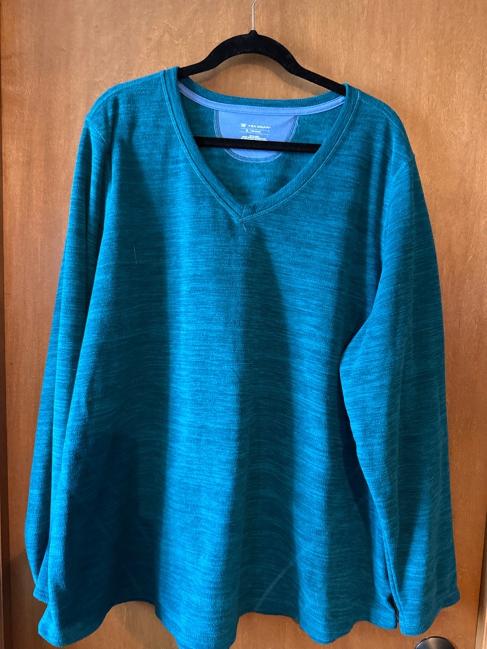 NWOT Deep-Teal V-Neck Pullover Fleece